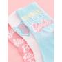 Barbie Pastel Slogan Ankle Socks 3 Pack