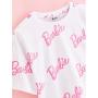 G21 Barbie White Slogan Cropped T-Shirt