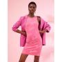 G21 Barbie Bright Pink Slogan Midi Dress