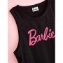 G21 Barbie Black Slogan Midi Dress