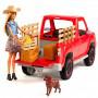 ​Barbie Sweet Orchard Farm Truck and Doll with Pet Dog, Hay and Crate of Corn