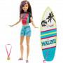 Barbie™ Dreamhouse Adventures Skipper™ Surf Doll, approx. 11-inch in Surfing Fashion, with Accessories