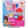 Barbie Cooking & Baking Accessory Pack with Popcorn-Themed Pieces, Including T-Shirt for Doll, Popcorn Machine Mold & Container of Molded Dough, Ages 4 Years Old & Up, Multi