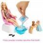 Barbie® Mani-Pedi Spa Playset, Blonde Barbie® Doll, Puppy, Fizzy Packs & Color-Change