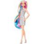 Barbie Fantasy Hair Doll, Blonde, with 2 Decorated Crowns, 2 Tops & Accessories for Mermaid and Unicorn Looks, Plus Hairstyling Pieces, for Kids 3 to 7 Years Old