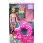 Barbie Doll and Playset with Donut Swim Ring, Table and More, Blonde