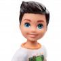 Barbie® Club Chelsea™ Boy Doll (6-inch Brunette) with Skateboard Shirt and Shorts