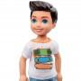 Barbie® Club Chelsea™ Boy Doll (6-inch Brunette) with Skateboard Shirt and Shorts
