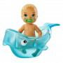 Barbie® Skipper™ Babysitters Inc.™ Feeding and Bath-Time Playset with Color-Change Baby Doll, Tub and 6 Accessories
