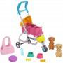 Barbie® Stroll ‘n Play Pups™ Playset with Barbie® Doll, 2 Puppies and Pet Stroller