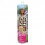 Barbie® Doll - Brunette, Yellow and Purple Heart-Print Dress