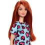 Barbie® Doll in blue dress with hearts