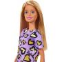 Barbie® Doll in purple dress with hearts