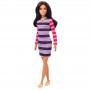 Barbie® Fashionistas™ Doll #147 with Long Brunette Hair & Striped Dress