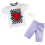 Barbie Clothes: 1 Outfit for Ken Doll Includes Graphic T-Shirt, Purple Shorts and Eyeglasses