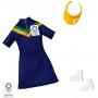 Barbie Clothes: Outfit Inspired by Olympic Games Tokyo 2020 Doll, Sport Top and Skirt with Sneakers and Sunglasses