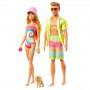 Barbie® Gift Set with Convertible Car, Pool, Barbie® Doll and Ken™ Doll in Swimwear