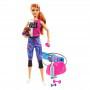 Barbie® Fitness Doll, Red-Haired, with Puppy and 9 Accessories