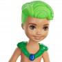 Barbie™ Dreamtopia Chelsea™ Merboy Doll, 6.5-inch, Green