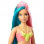 Barbie Dreamtopia™ Mermaid Doll, 12-inch, Teal and Pink Hair, with Tiara