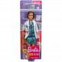 Barbie® Pet Vet  Doll, Brunette, Wearing Career Pet-print Dress