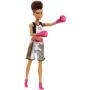 Barbie® Boxer Doll, Brunette, Wearing Boxing Outfit featuring Pink Boxing Gloves