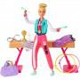 ​Barbie® Gymnastics Doll and Playset with Twirling Feature, Balance Beam, 15+ Accessories