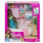 Barbie® Fizzy Bath Doll and Playset, Brunette, with Tub, Puppy & More