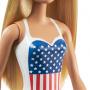 Barbie® Doll, Blonde, in Swimsuit with US Flag