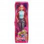 Barbie® Fashionistas™ Doll #158, Long Blonde Pigtails Wearing Teal Sport Top, Patterned Leggings, Pink Sneakers & Sunglasses