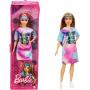 Barbie® Fashionistas™ Doll 159, Petite, with Light Brown Hair Wearing Tie-Dye T-Shirt Dress, White Shoes & Visor