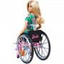 ​Barbie® Fashionistas™ Doll #165, with Wheelchair & Long Blonde Hair Wearing Tropical Romper, Orange Shoes & Lemon Fanny Pack