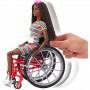 Barbie® Fashionistas™ Doll #166 with Wheelchair & Crimped Brunette Hair