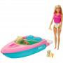 Barbie® Doll and Boat with Puppy and Accessories, Floats in Water