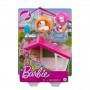 ​Barbie® Mini Playset with 2 Pet Puppies, Doghouse and Pet Accessories