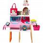 Barbie® Doll (11.5-in Blonde) and Pet Boutique Playset with 4 Pets, Color-Change Grooming Feature and Accessories