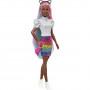 Barbie Leopard Rainbow Hair Doll