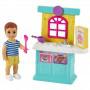 Barbie® Skipper™ Babysitters Inc.™ Accessories Set with Small Toddler Doll & Kitchen Playset, Plus Dessert Mix Box, Bowl & Spoon