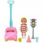 Barbie® Skipper™ Babysitters Inc.™ Accessories Set with Small Toddler Doll & Toy Car, Plus Traffic Light, Cone, Cup & Lion Toy