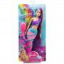 ​Barbie™ Dreamtopia Mermaid Doll with Extra-Long Two-Tone Fantasy Hair, Hairbrush, Tiaras and Styling Accessories