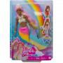 ​Barbie™ Dreamtopia Rainbow Magic™ Mermaid Doll with Rainbow Hair and Water-Activated Color Change Feature
