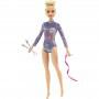 Barbie® Rhythmic Gymnast Blonde Doll (12-in/30.40-cm), Leotard & Accessories