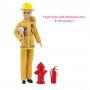 Barbie® Firefighter Blonde Doll (12-in) & Playset