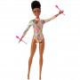 Barbie® Rhythmic Gymnast Brunette Doll (12-in/30.40-cm), Leotard & Accessories