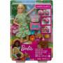 ​Barbie® Doll (11.5-inch Blonde) and Puppy Party Playset with 2 Pet Puppies, Dough, Cake Mold and Accessories