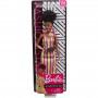 Barbie® Fashionistas™ Doll #135 with Vitiligo and Curly Brunette Hair Wearing Striped Dress and Accessories
