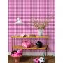 'Barbie™ Gingham' Wallpaper by Barbie™ - Pink