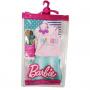 Barbie Fashion Pack, Doll Clothes, Malibu Tank, Skirt, Necklace, Bracelet, 3 & Up