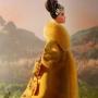 Guo Pei Barbie® Doll Wearing Golden-Yellow Gown