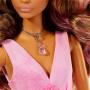 Barbie Crystal Fantasy Collection Rose Quartz Doll With Genuine Stone Necklace